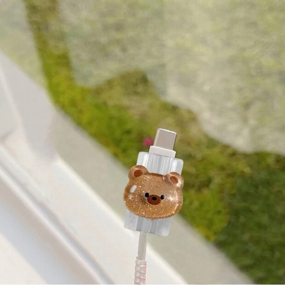 NWOT Cartoon Bear Decor Cable Protector - Picture 2 of 4